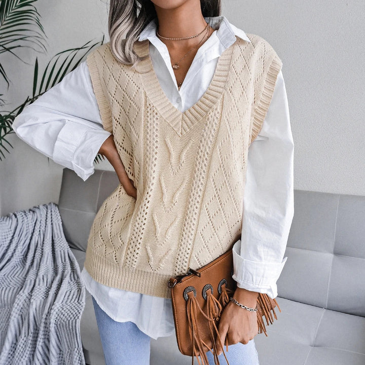 Callaway Cable-Knit Wool Vest