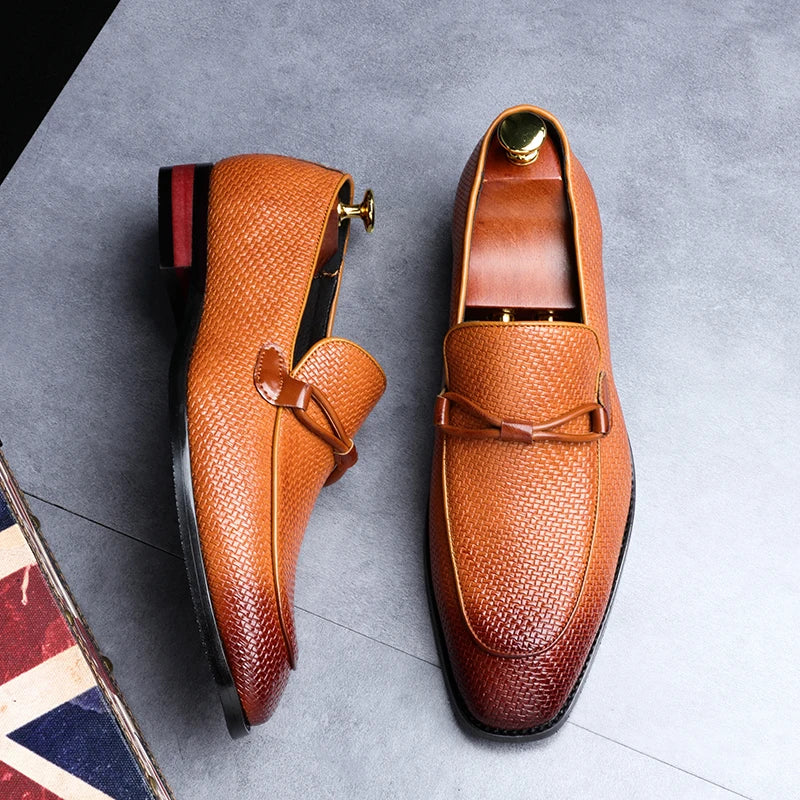 Oxford Loafers – Premium Vegan Leather Slip-On Dress Shoes