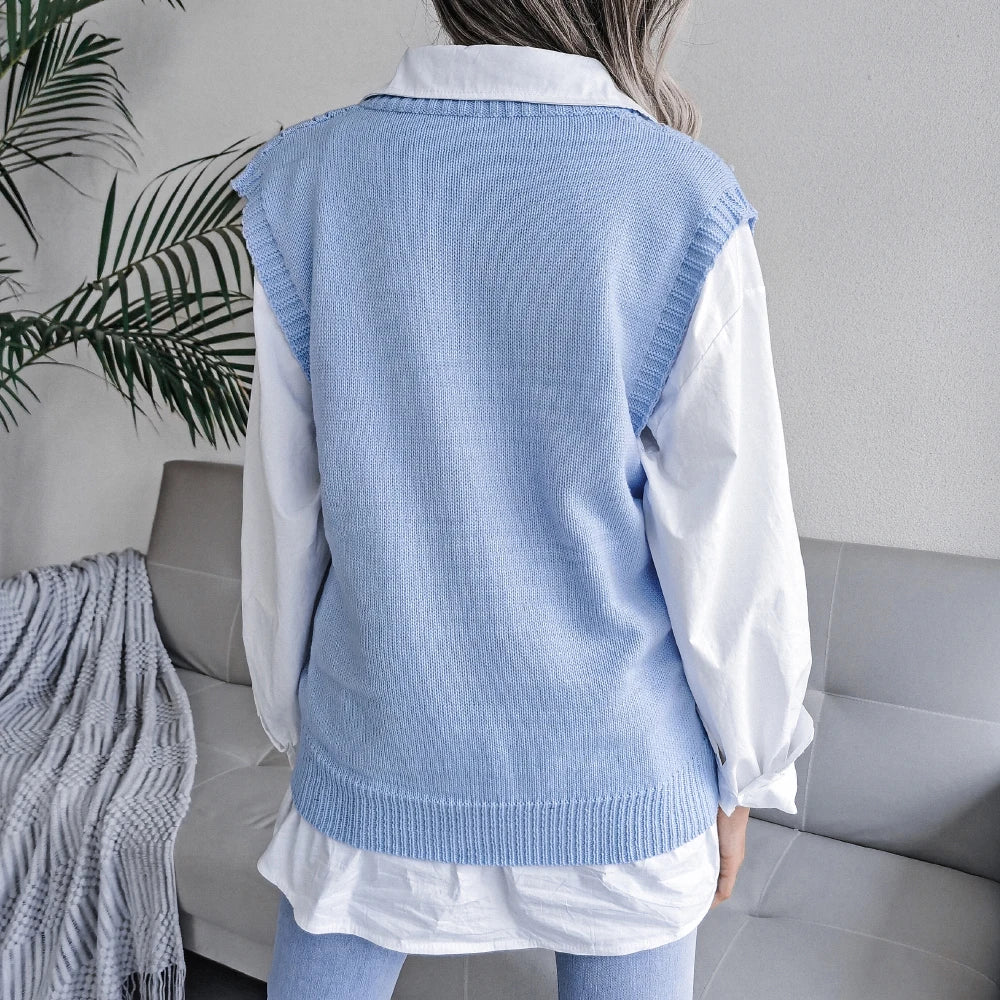 Callaway Cable-Knit Wool Vest