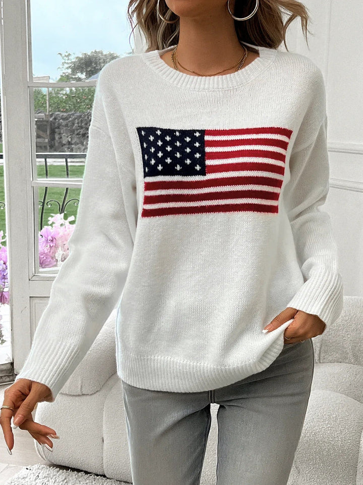 Harper Flag Graphic Pullover