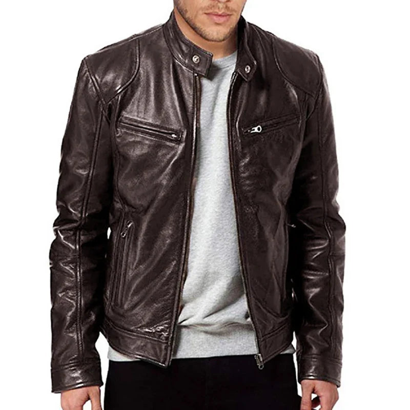 Torino Leather Biker Jacket