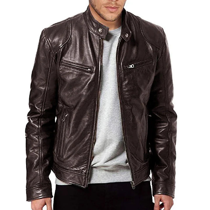 Torino Leather Biker Jacket