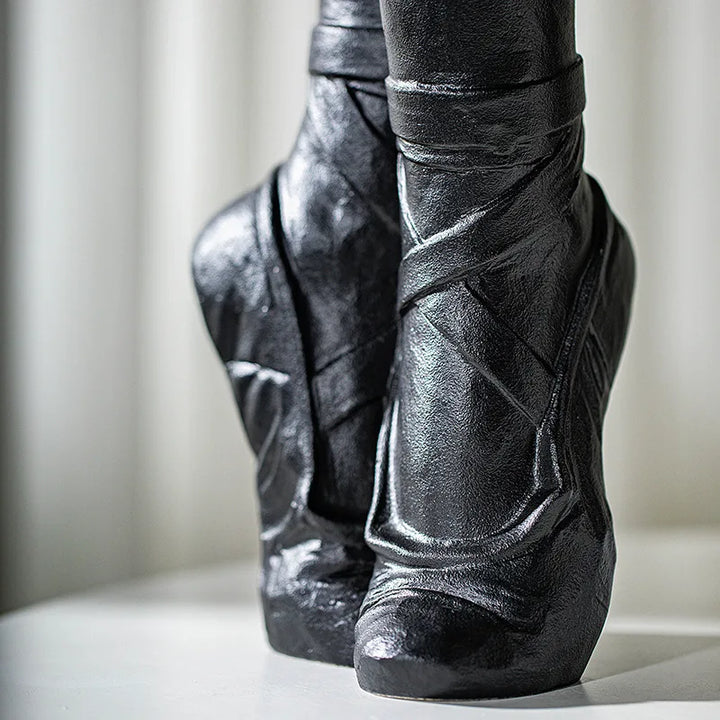 Ballet Slipper Ceramic Vase – Elegant Porcelain Home Decor