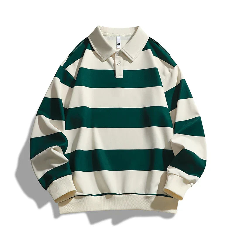 Porto Stripe Polo Pullover
