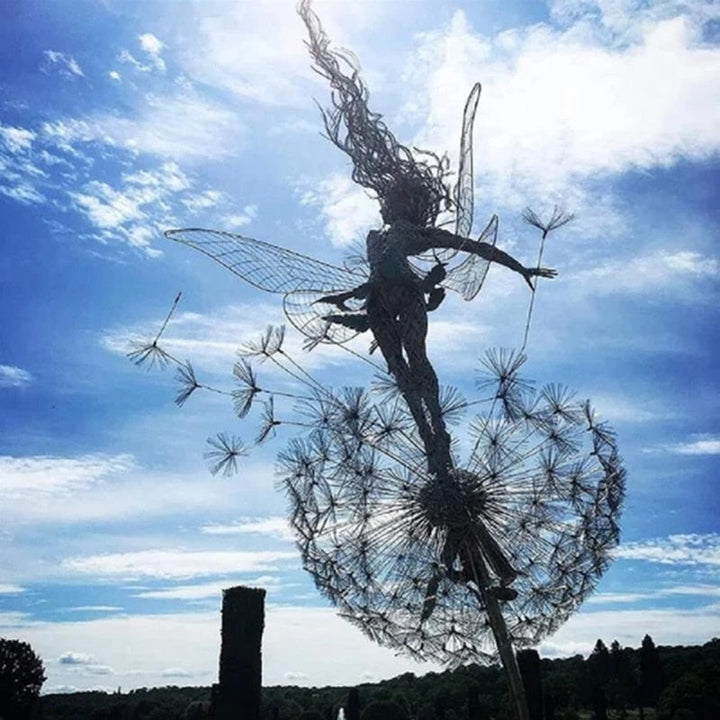 Dancing Angel Fairy Sculpture – Outdoor Garden Figurine