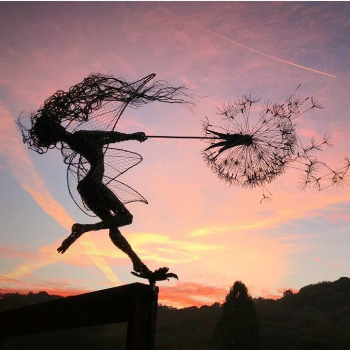 Dancing Angel Fairy Sculpture – Outdoor Garden Figurine