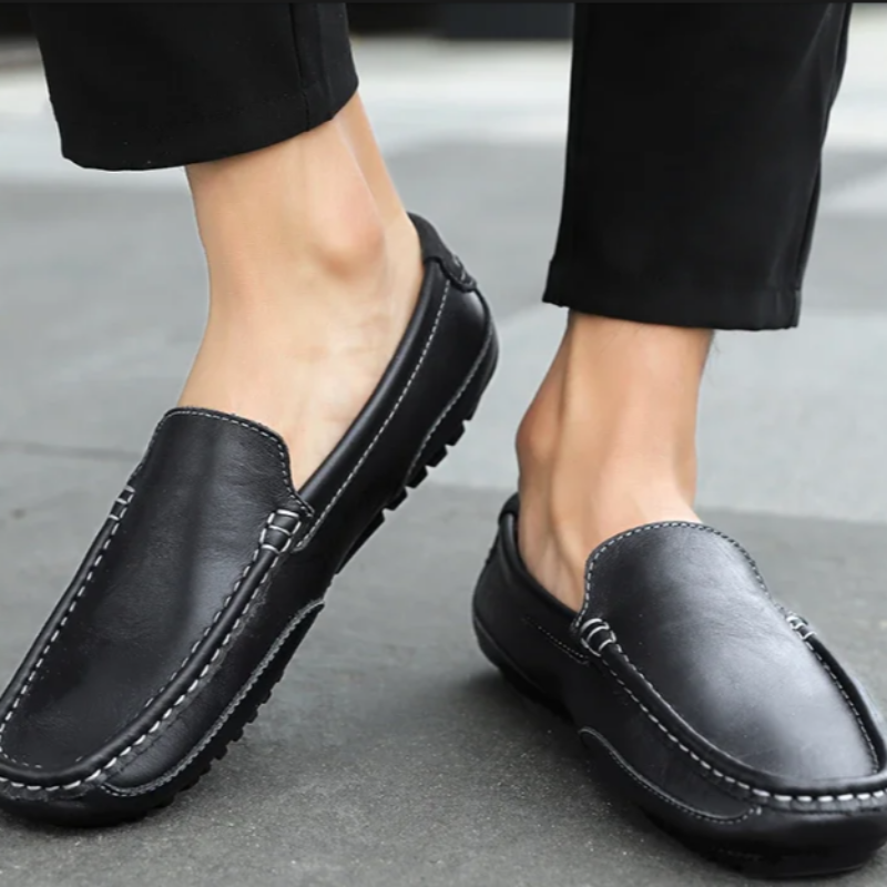 Lazio Leather Slip-On Loafers