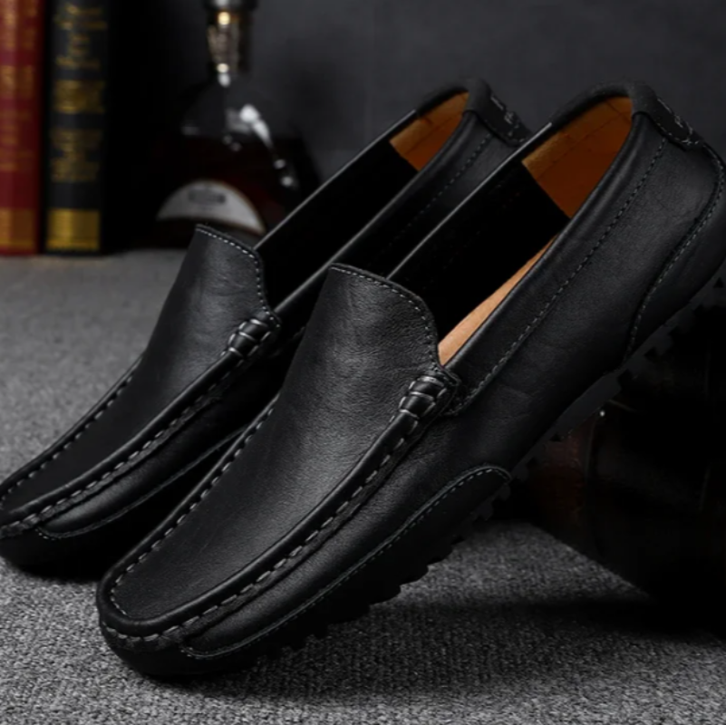 Lazio Leather Slip-On Loafers
