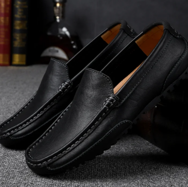 Lazio Leather Slip-On Loafers