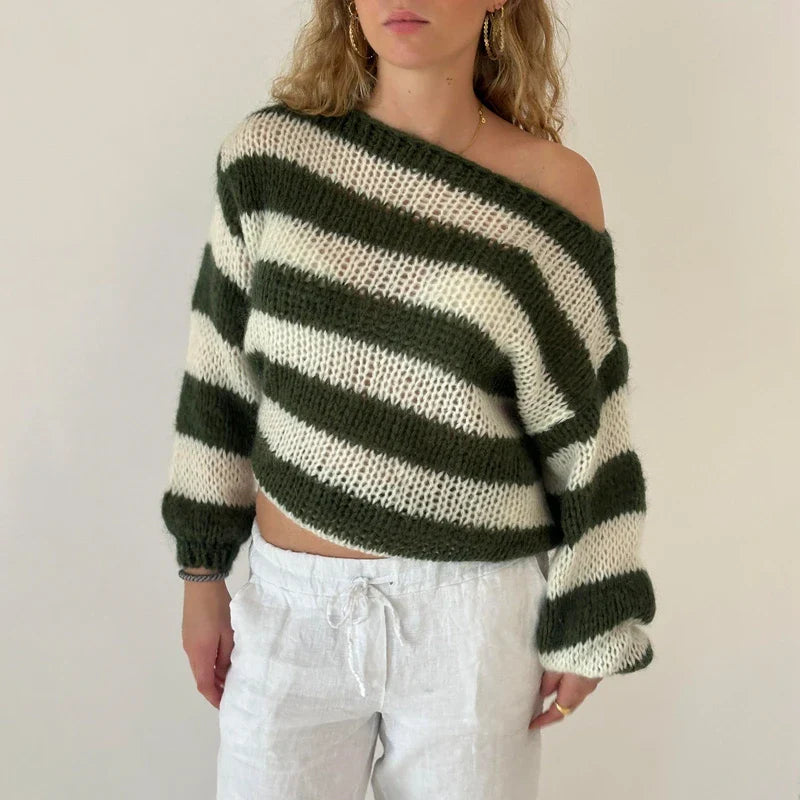 Belluno Striped Knit Sweater