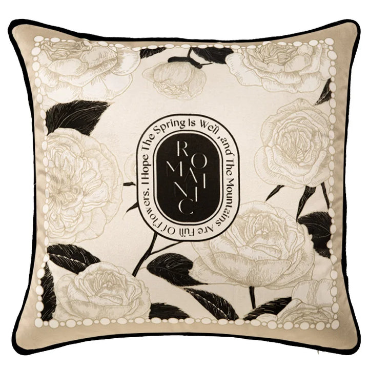 Vintage Velvet Monogram Cushion Cover