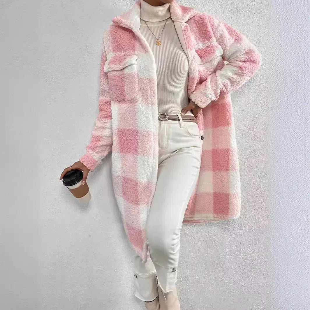 Harrington Plaid Longline Coat