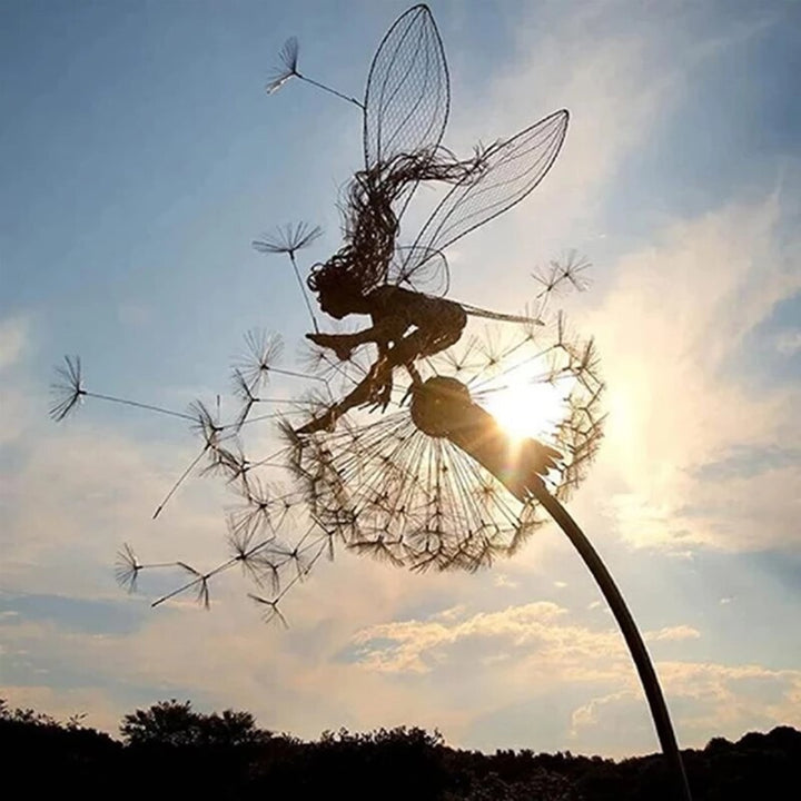 Dancing Angel Fairy Sculpture – Outdoor Garden Figurine