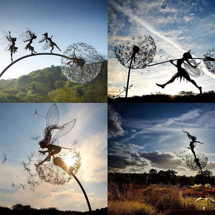 Dancing Angel Fairy Sculpture – Outdoor Garden Figurine