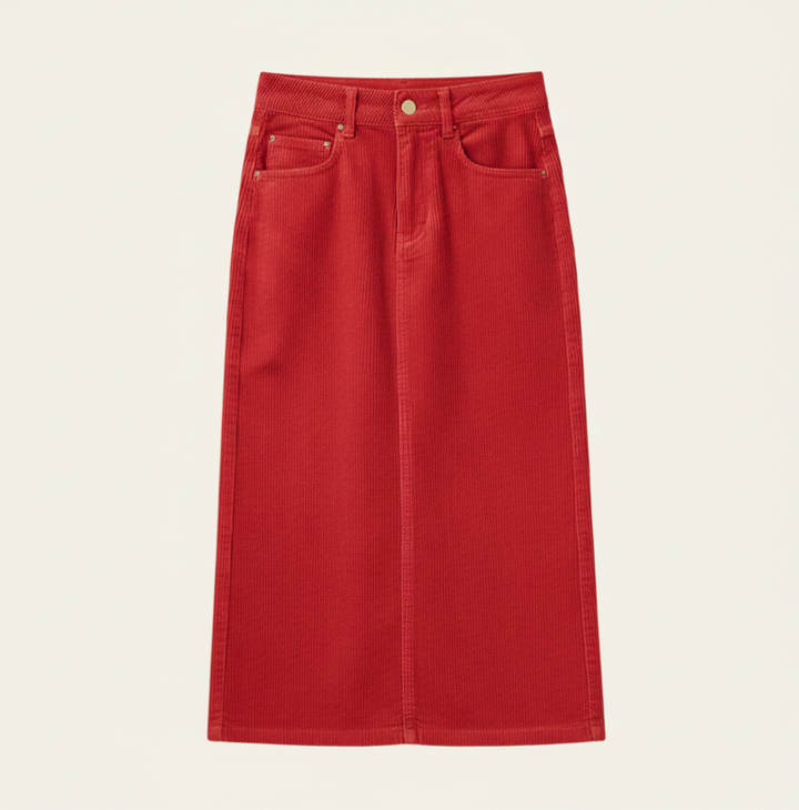Sicily Corduroy Midi Skirt