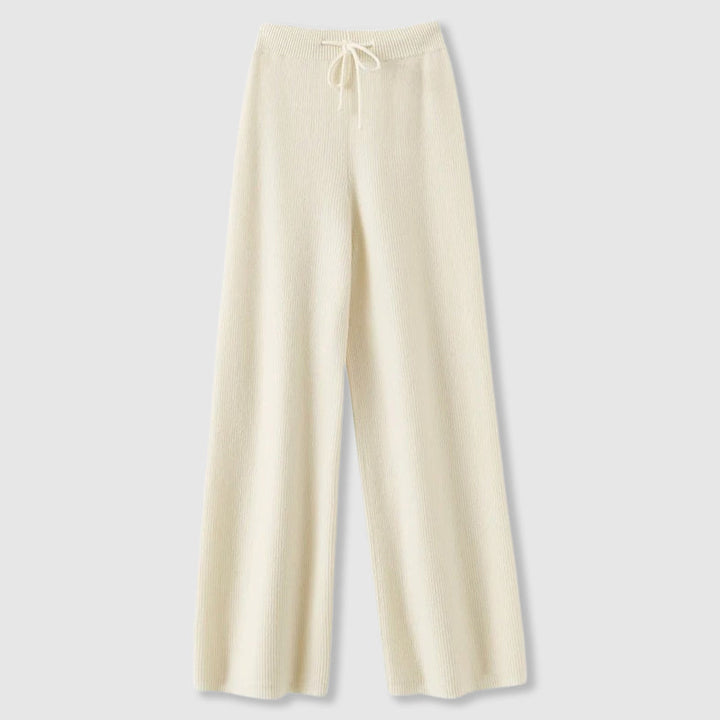 Amoretti Cashmere Wide-Leg Pants