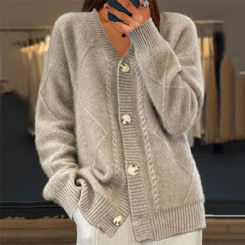 Verona Knitted Wool Cardigan