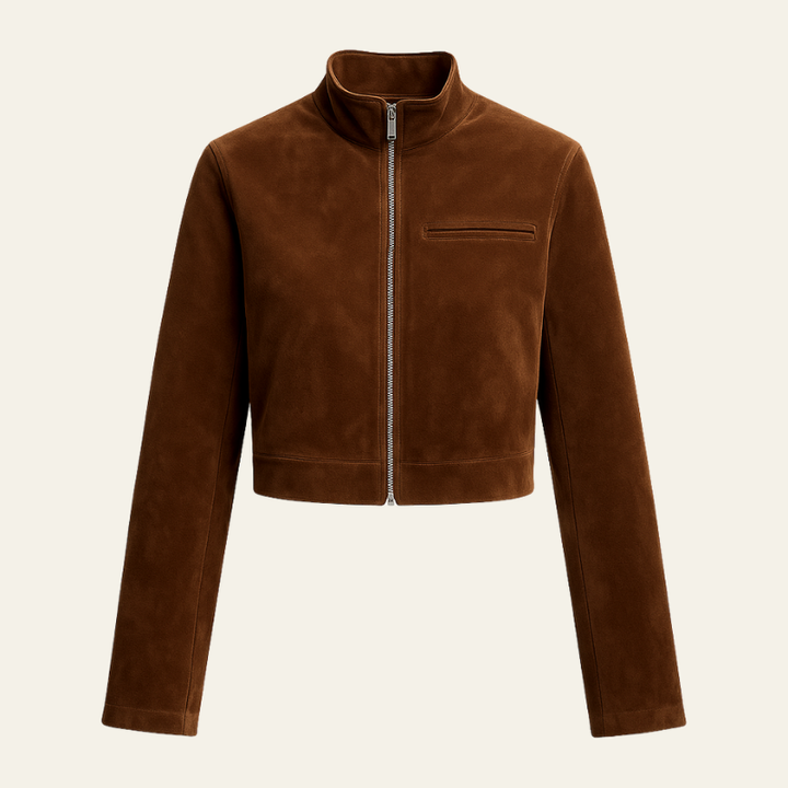 Florence Cropped Suede Jacket