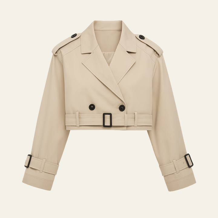 Naples Cropped Trench Jacket