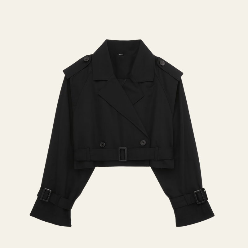 Naples Cropped Trench Jacket