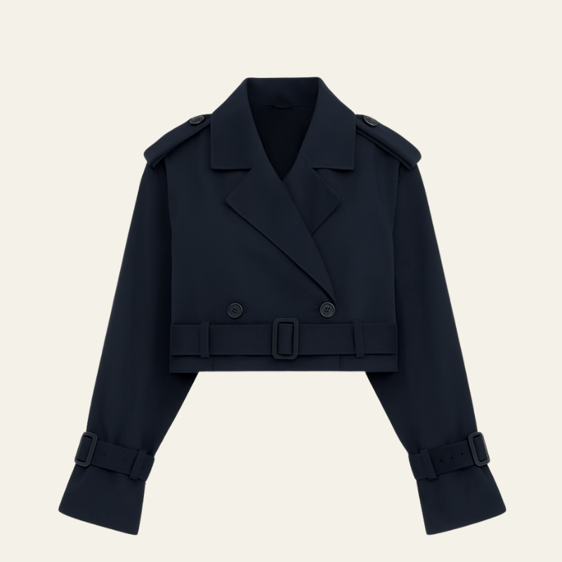 Naples Cropped Trench Jacket