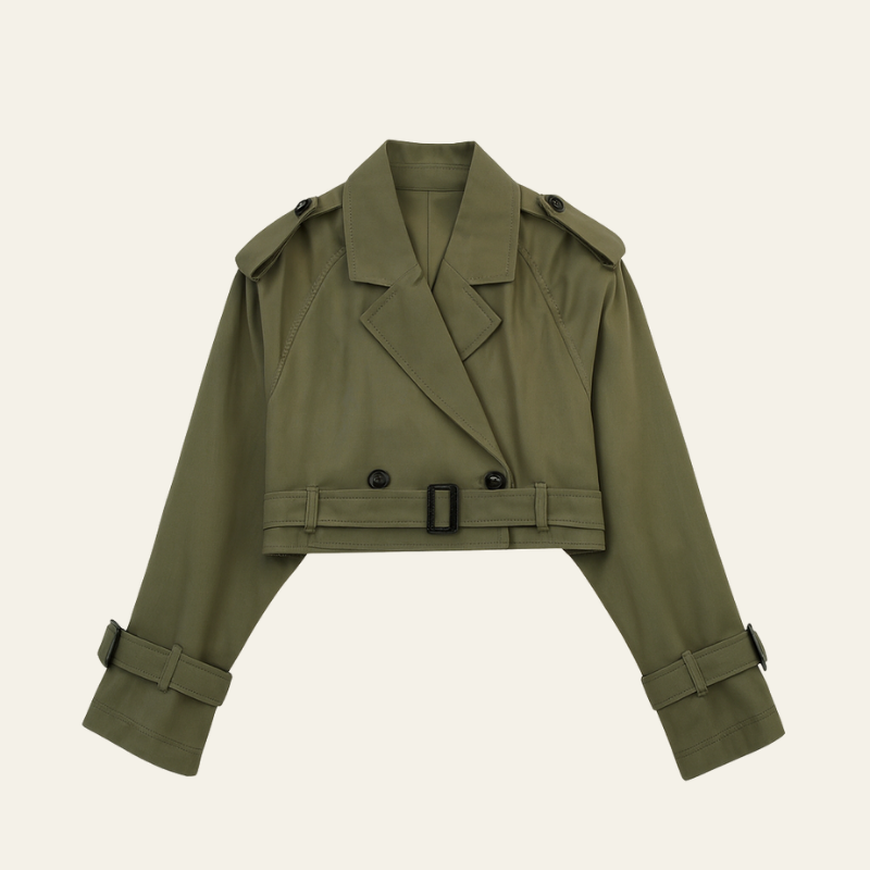 Naples Cropped Trench Jacket