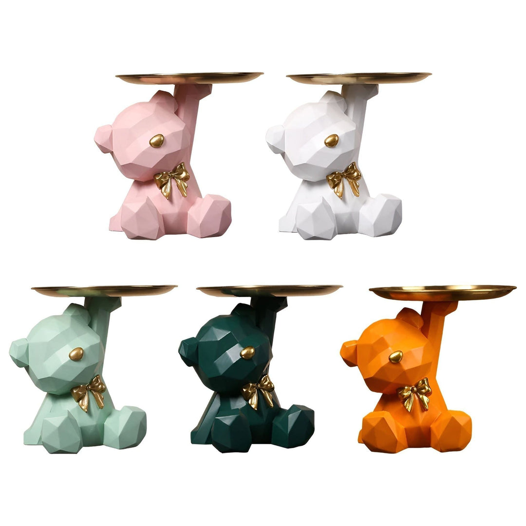 Geometric Bear Key Holder and Desk Organizer