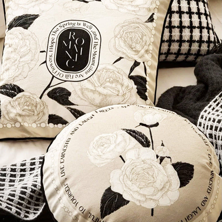 Vintage Velvet Monogram Cushion Cover