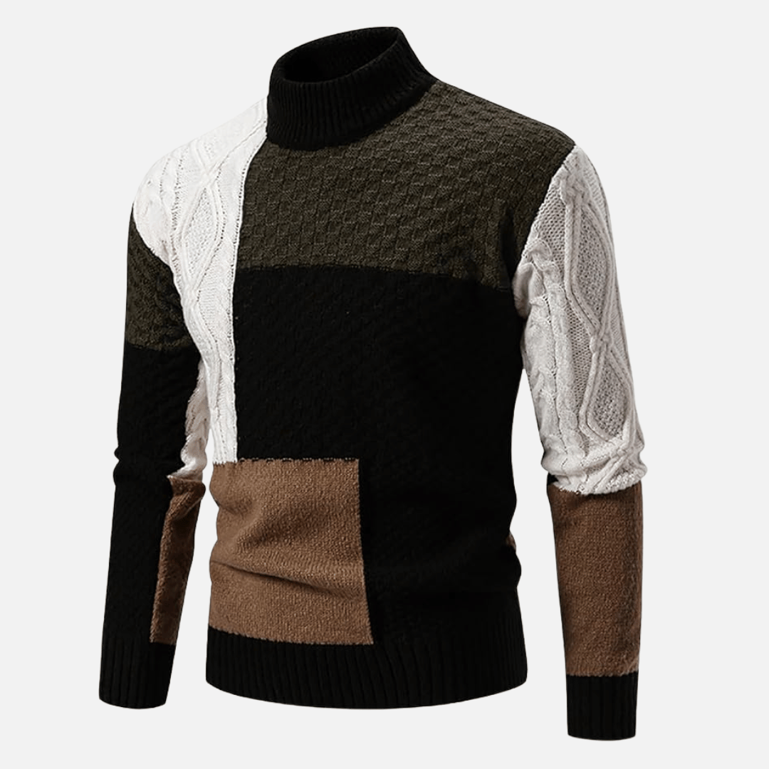 Vanguard Patchwork Knit Sweater