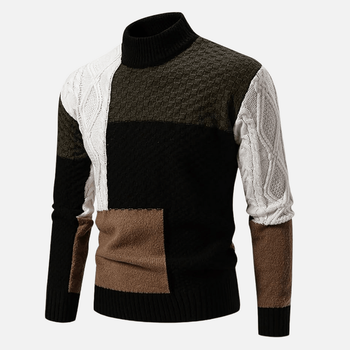 Vanguard Patchwork Knit Sweater