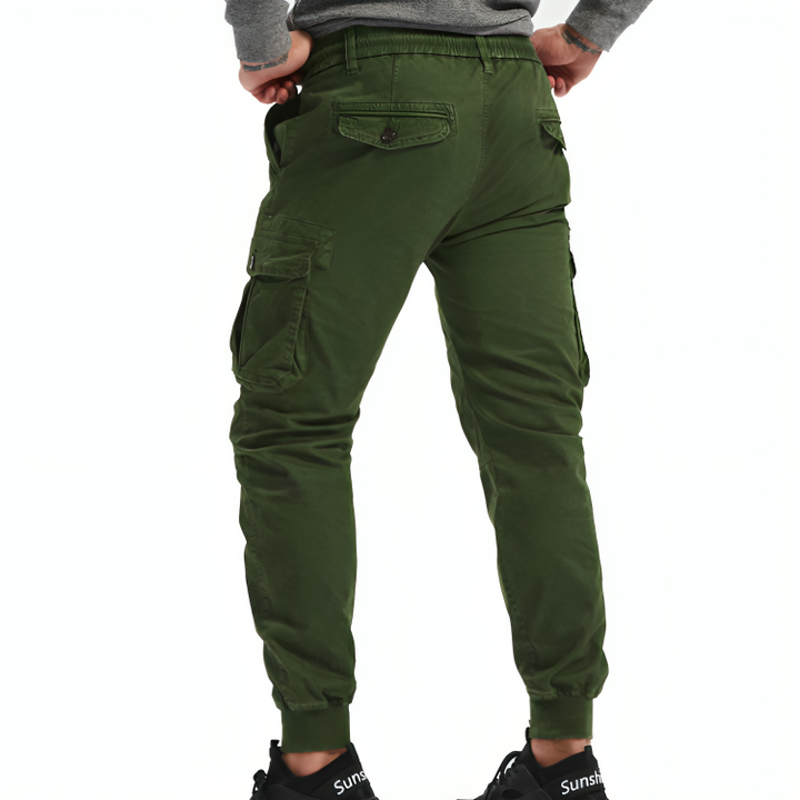 Mens Cotton Cargo Trousers