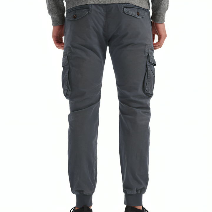 Mens Cotton Cargo Trousers