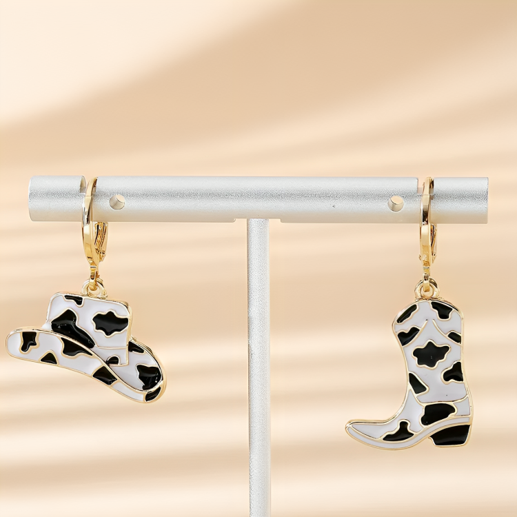 Cowpokes Cowboy Earrings - Edward Fraiser