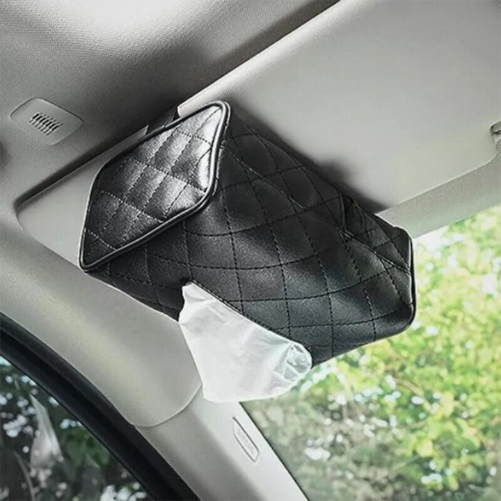 Faux Leather Tissue Box