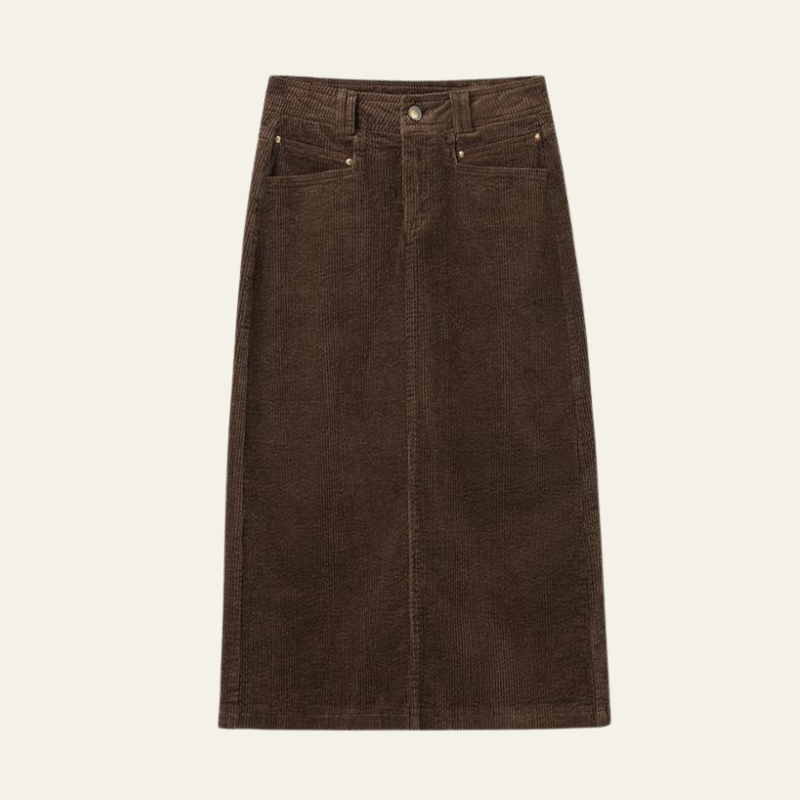 Sicily Corduroy Midi Skirt