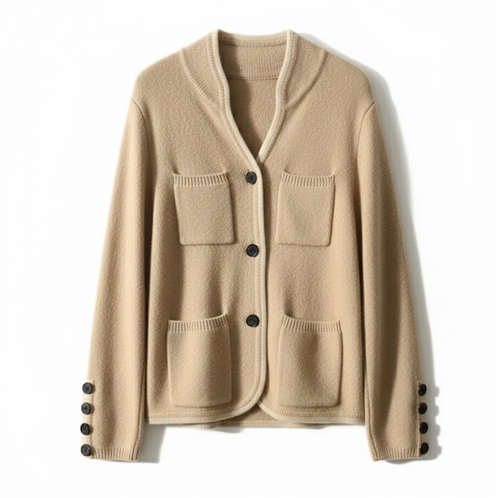 Vienna Contrast Knit Cardigan