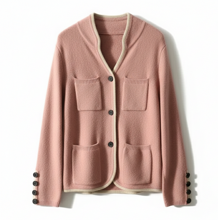 Vienna Contrast Knit Cardigan