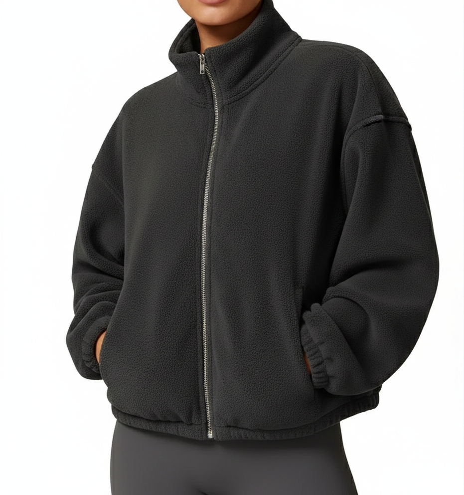 Tara Cropped Fleece Jacket