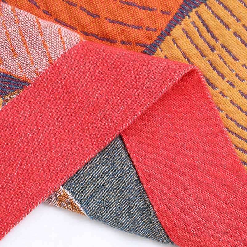 Persimmon Cotton Gauze Reversible Quilt