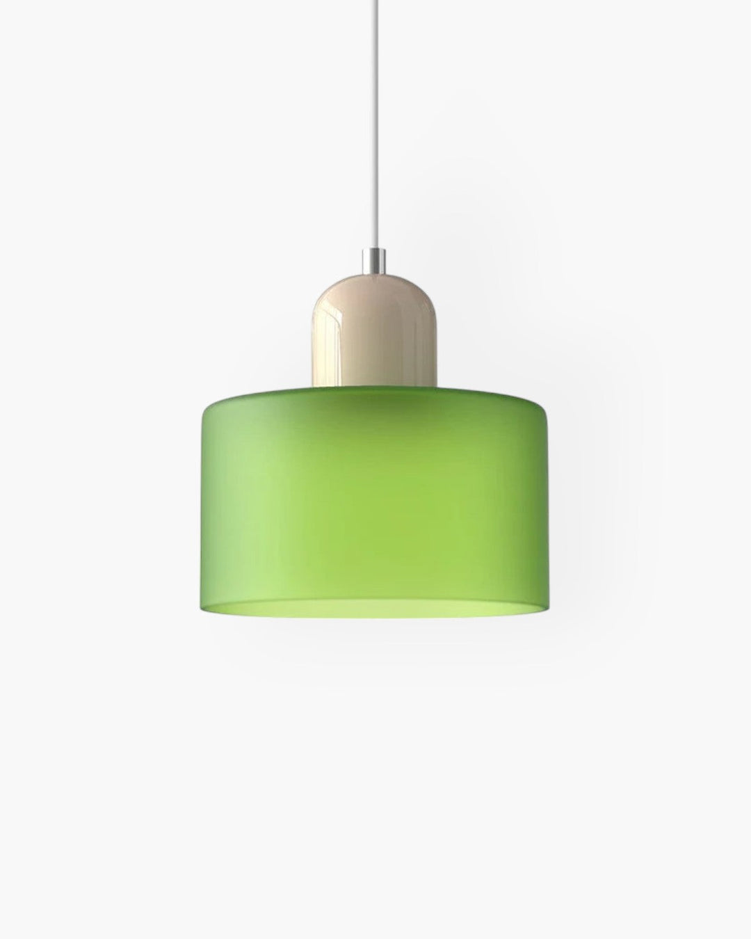 Glass Pendant Ceiling Light – Gloss Finish, Retro Dome Design