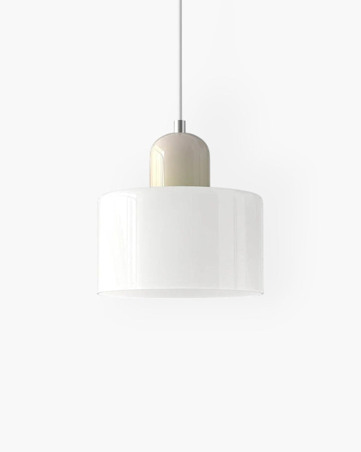 Glass Pendant Ceiling Light – Gloss Finish, Retro Dome Design