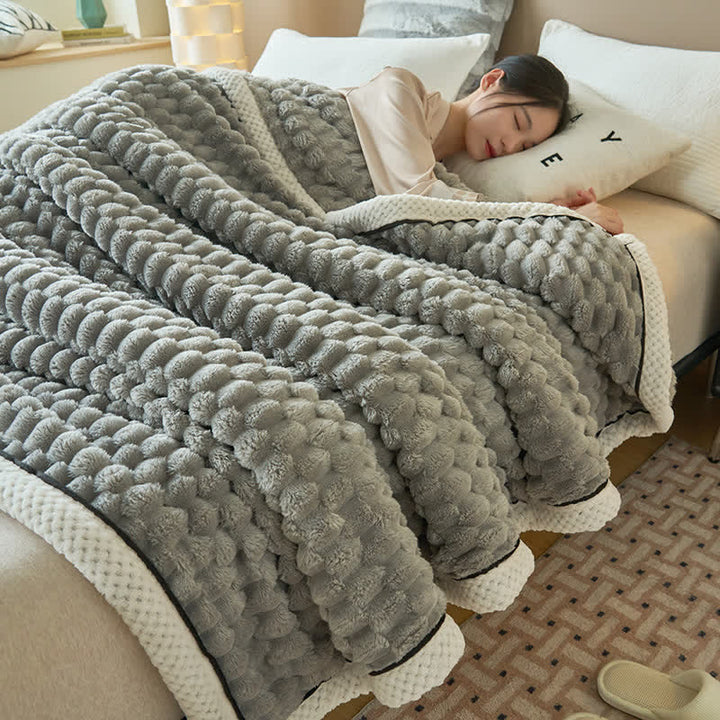 Alva Reversible Thick Coral Fleece Blanket