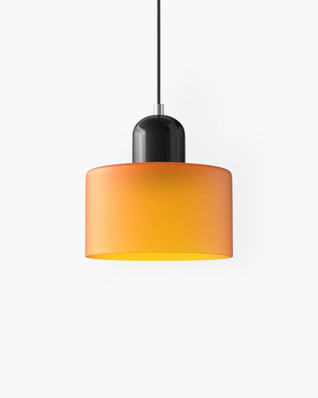 Glass Pendant Ceiling Light – Gloss Finish, Retro Dome Design
