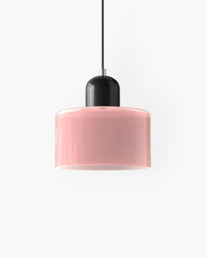 Glass Pendant Ceiling Light – Gloss Finish, Retro Dome Design