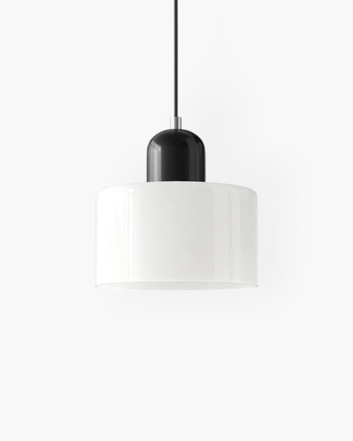 Glass Pendant Ceiling Light – Gloss Finish, Retro Dome Design