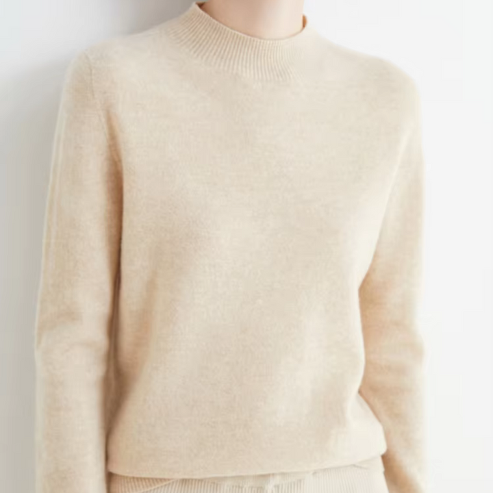 Camille Wool Mock Neck Sweater