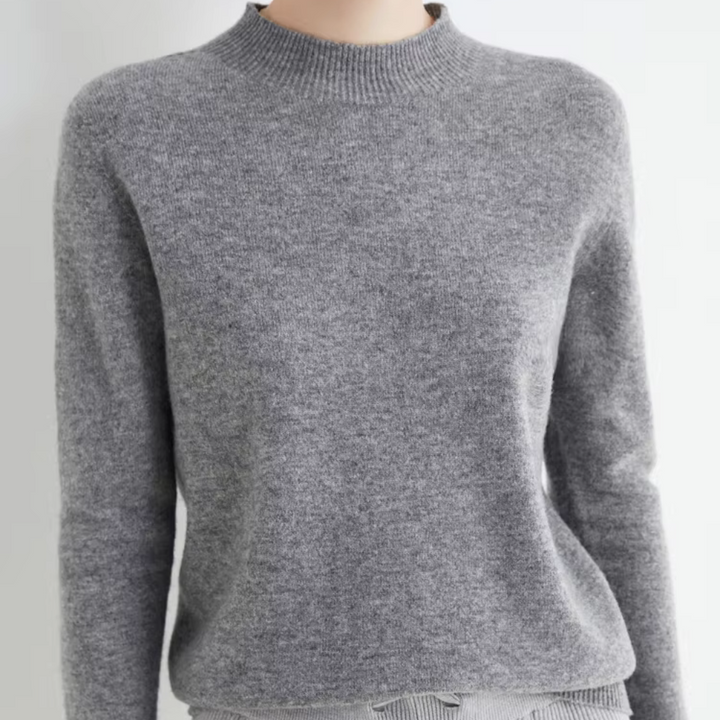 Camille Wool Mock Neck Sweater