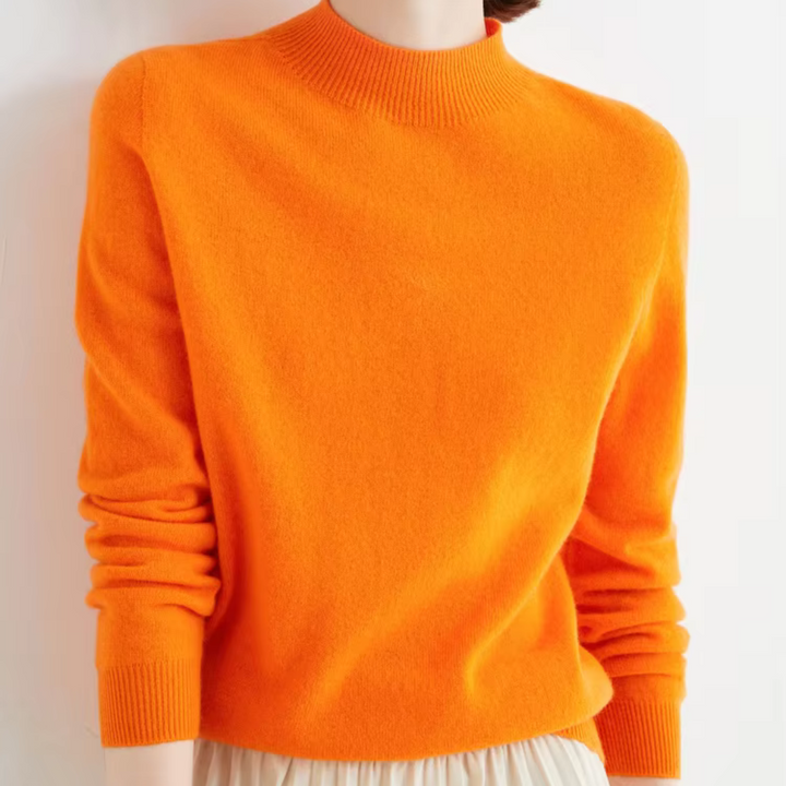 Camille Wool Mock Neck Sweater
