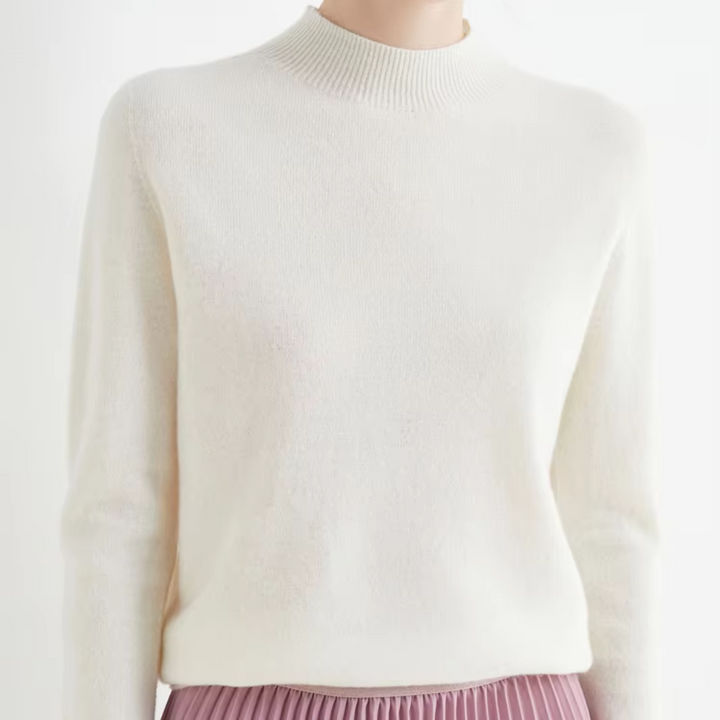 Camille Wool Mock Neck Sweater