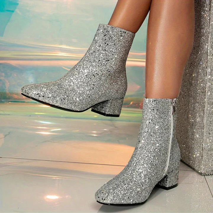 Verona Glitter Ankle Boot